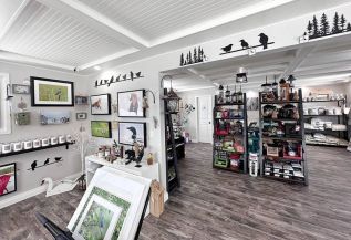 Above: interior of the Tweet Boutique & Gallery. Below: Photographer Amy Kay.